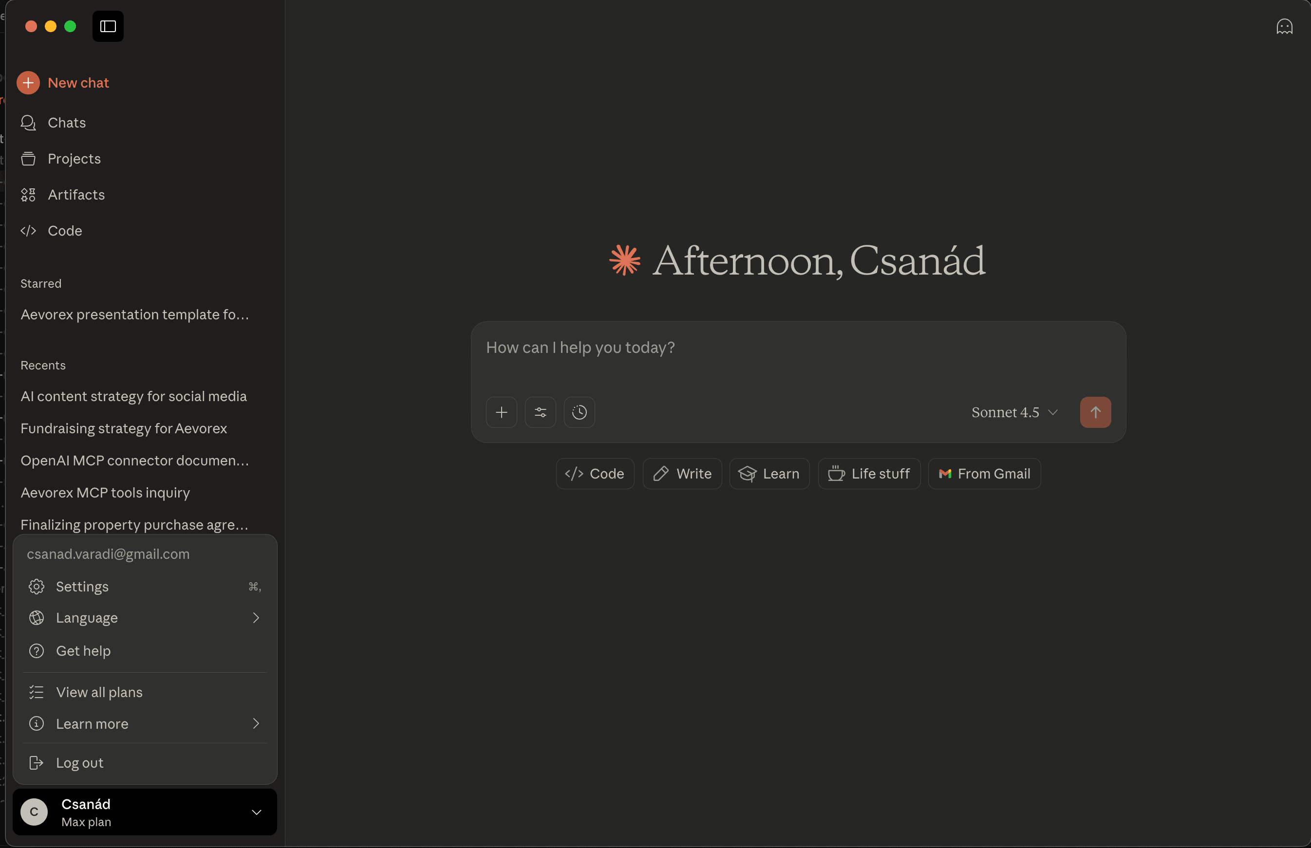 Claude Desktop Sidebar Navigation
