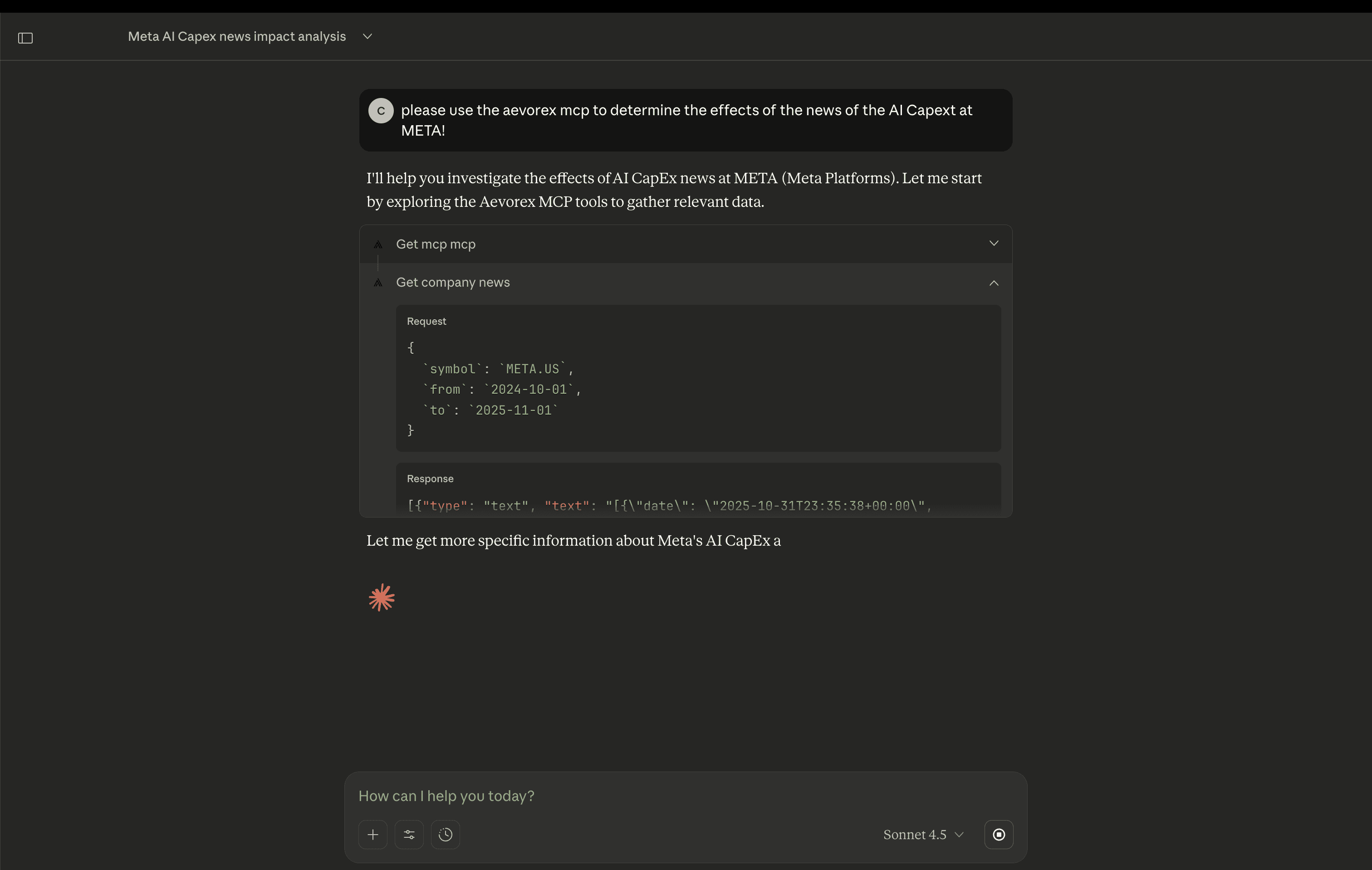 Claude Desktop Working with Aevorex