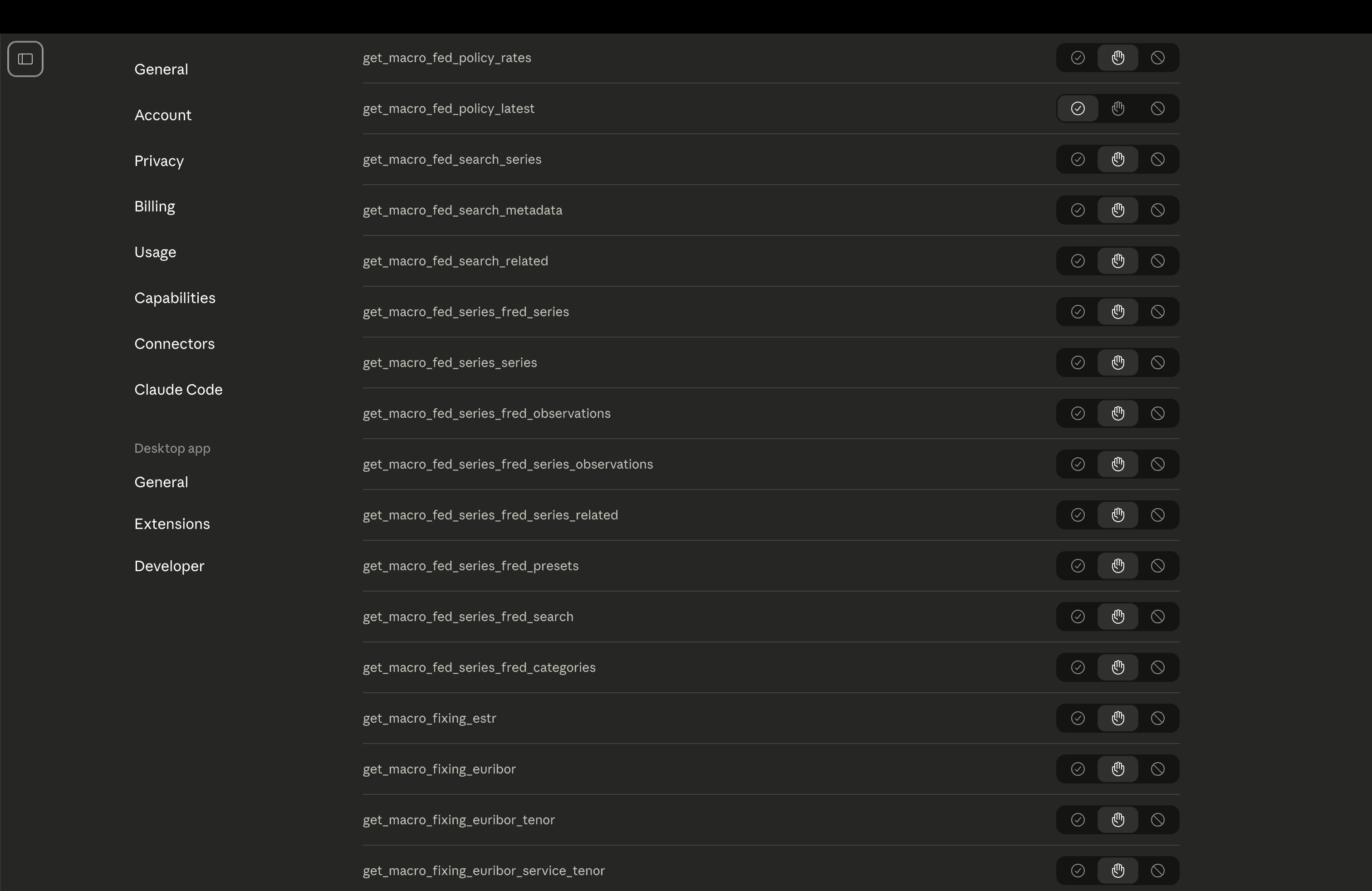 Connector Settings Overview